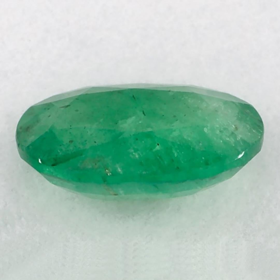0.92 Karat Smaragd Oval Loser Edelstein im Zustand „Neu“ im Angebot in Fort Lee, NJ