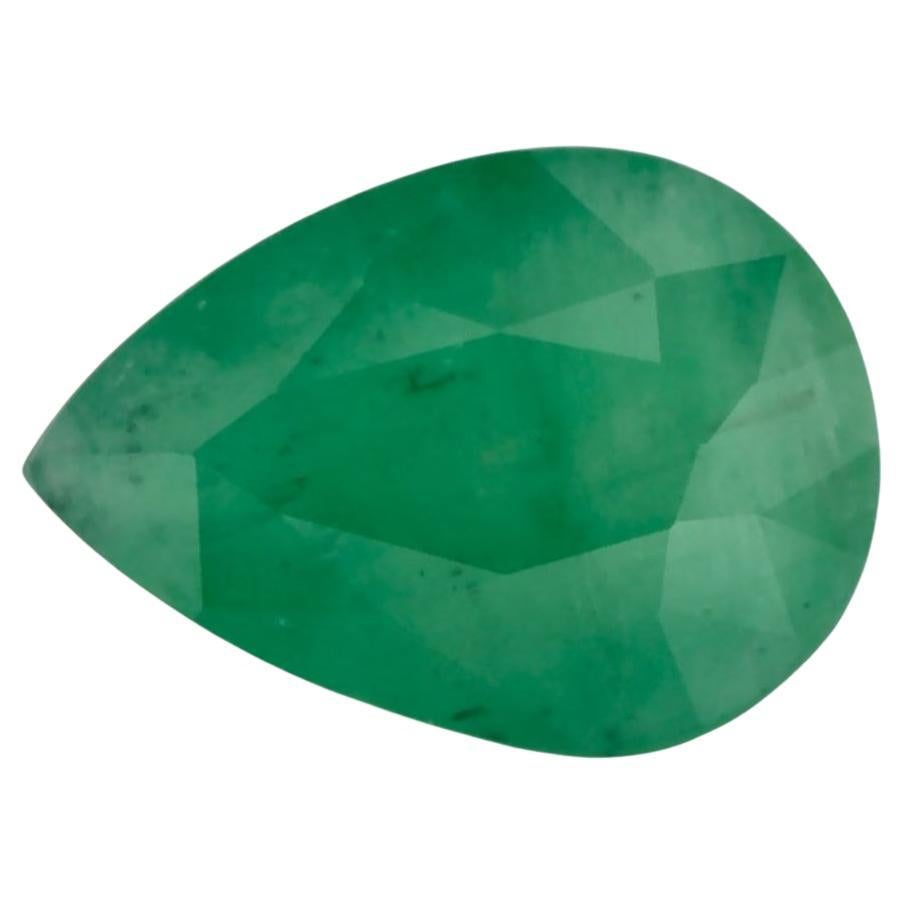 0.92 Ct Emerald Pear Loose Gemstone