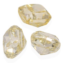 0.92 TCW Yellow Cushion Diamond Loose Stones