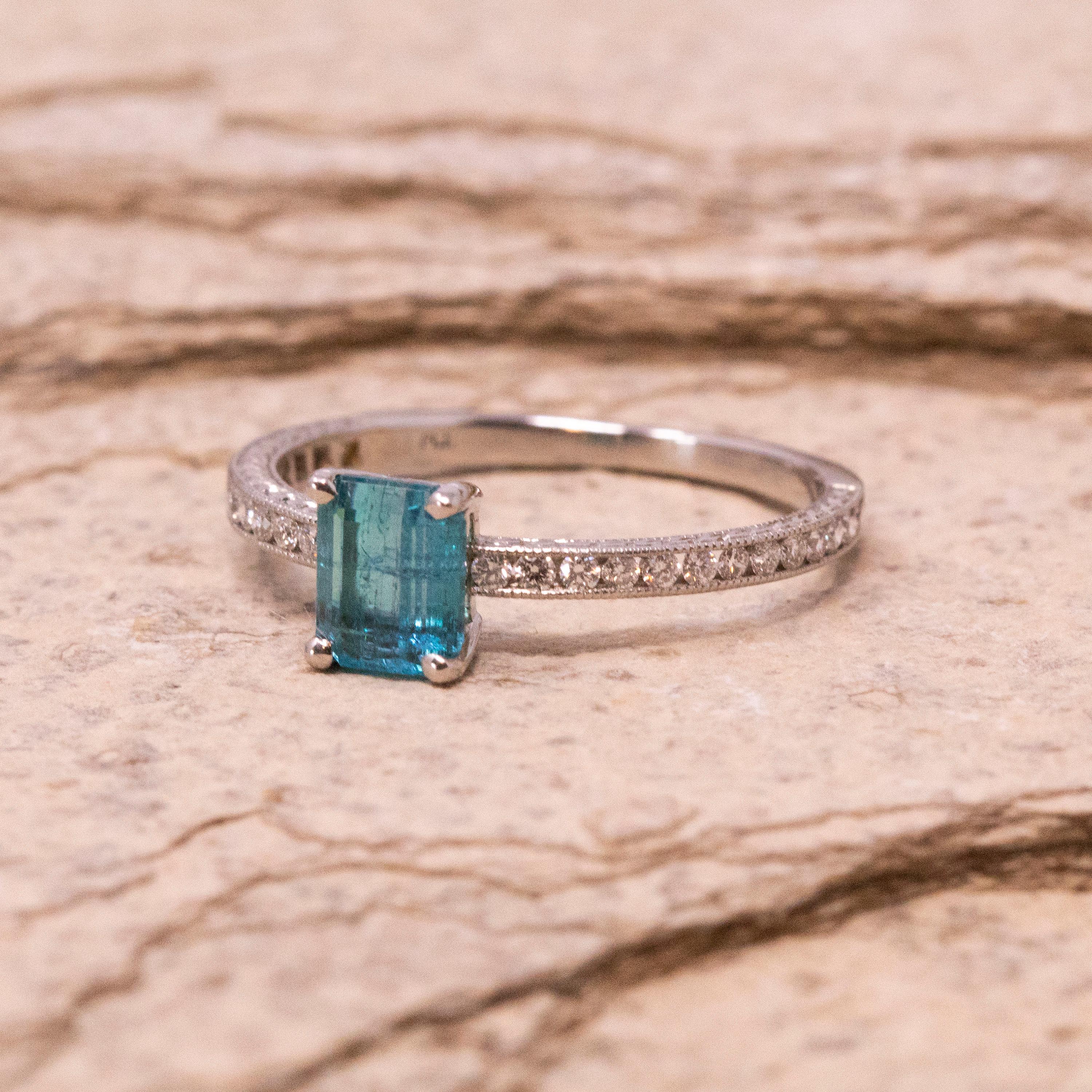 Immerse yourself in the captivating beauty of one of the world's most coveted gemstones: the Brazilian Paraiba Tourmaline. Renowned for intense and neon blues and greens, the original copper-bearing tourmalines from Brazil grow ever rarer with each