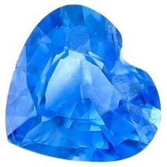 0.92ct Cornflower Blue Sapphire Heart Cut Loose Natural Gemstone Rare
