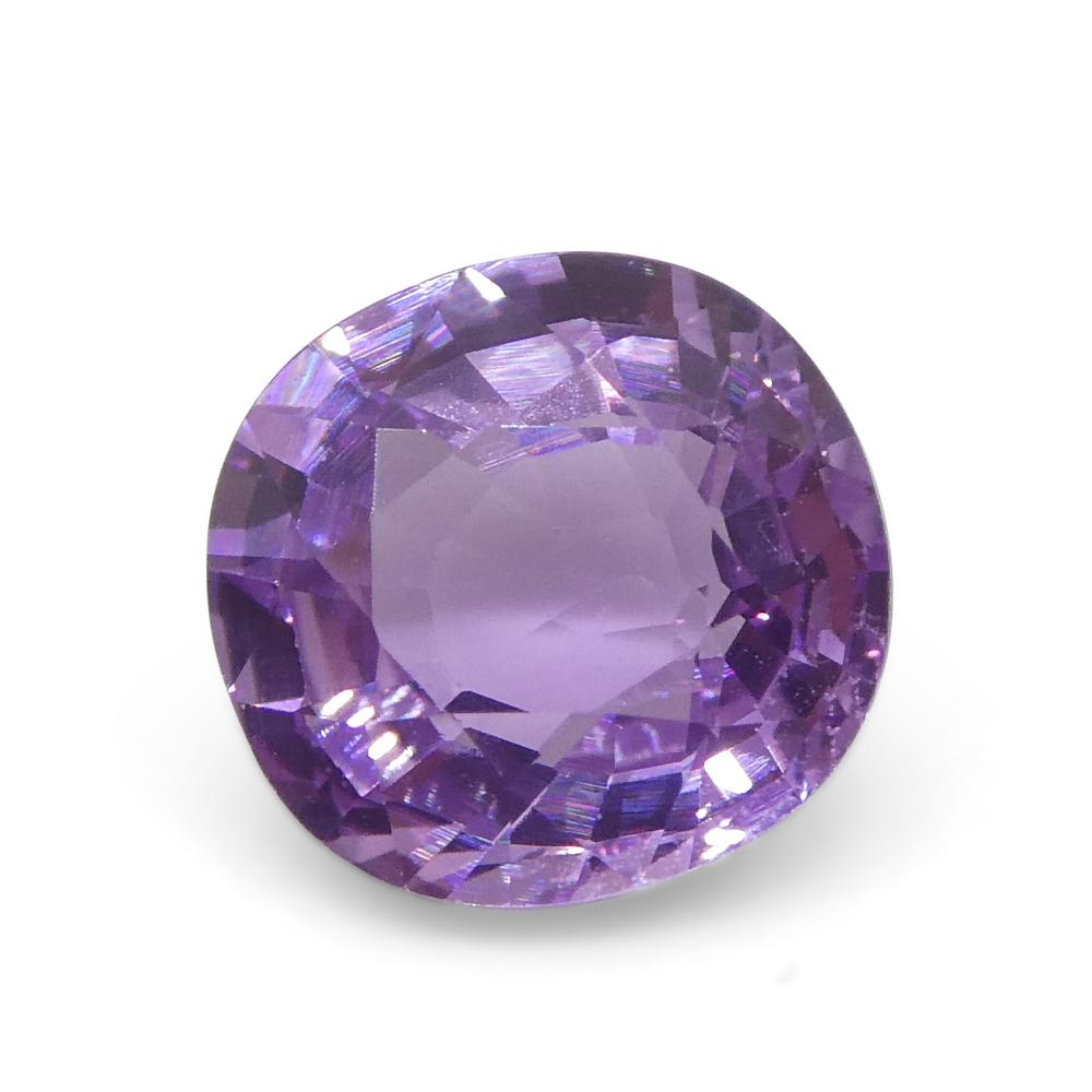 0.92ct Cushion Pink Sapphire from East Africa, Unheated For Sale 6