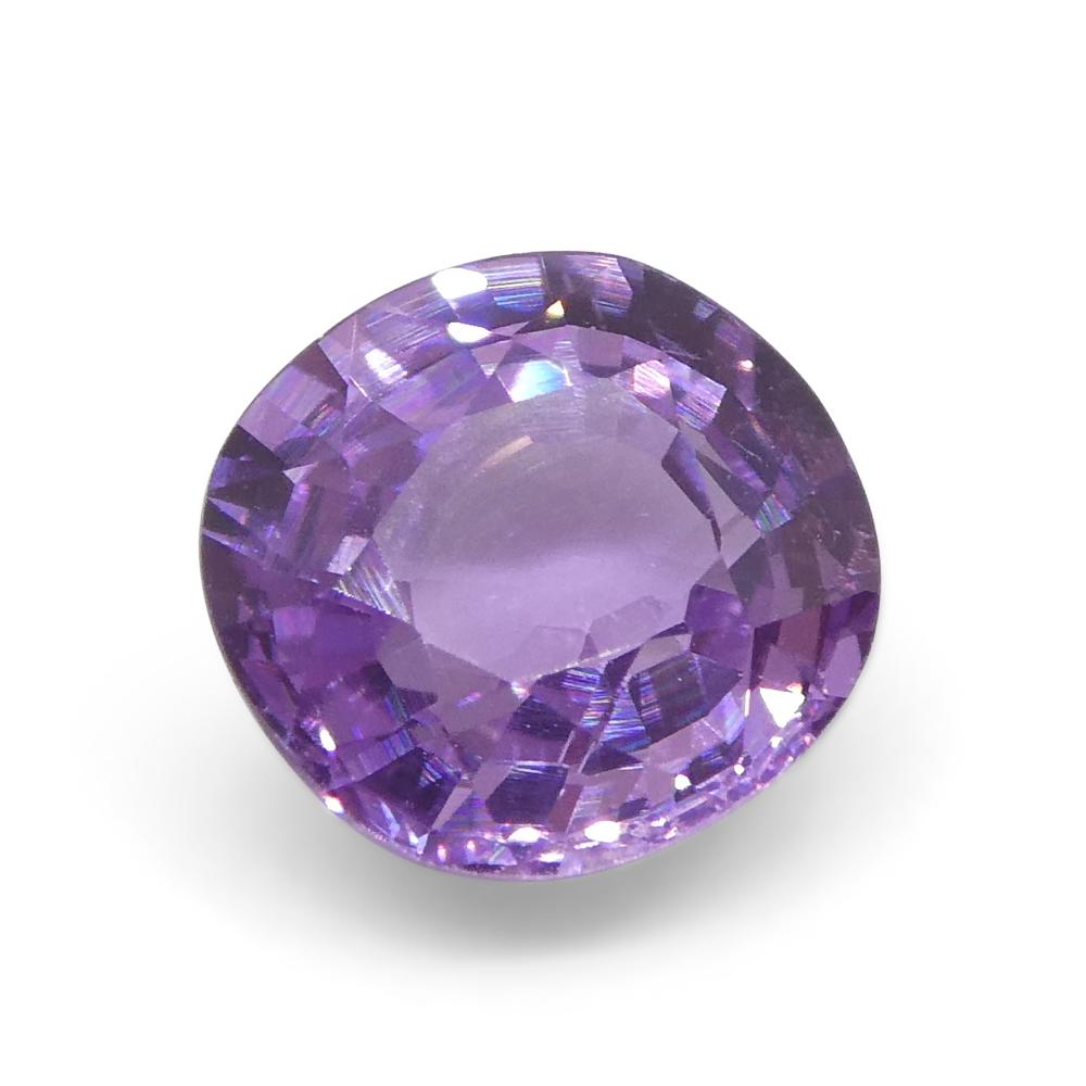 0.92ct Cushion Pink Sapphire from East Africa, Unheated For Sale 7