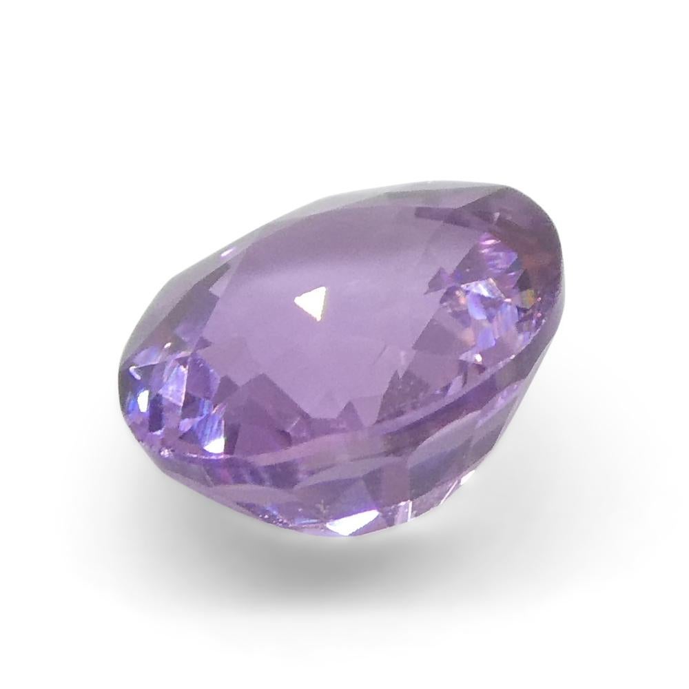 Women's or Men's 0.92ct Cushion Pink Sapphire from East Africa, Unheated For Sale