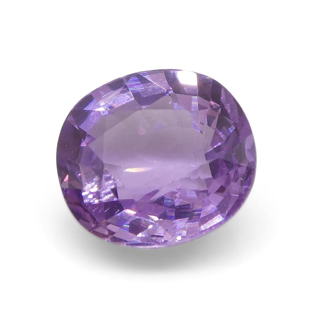 0.92ct Cushion Pink Sapphire from East Africa, Unheated For Sale 1