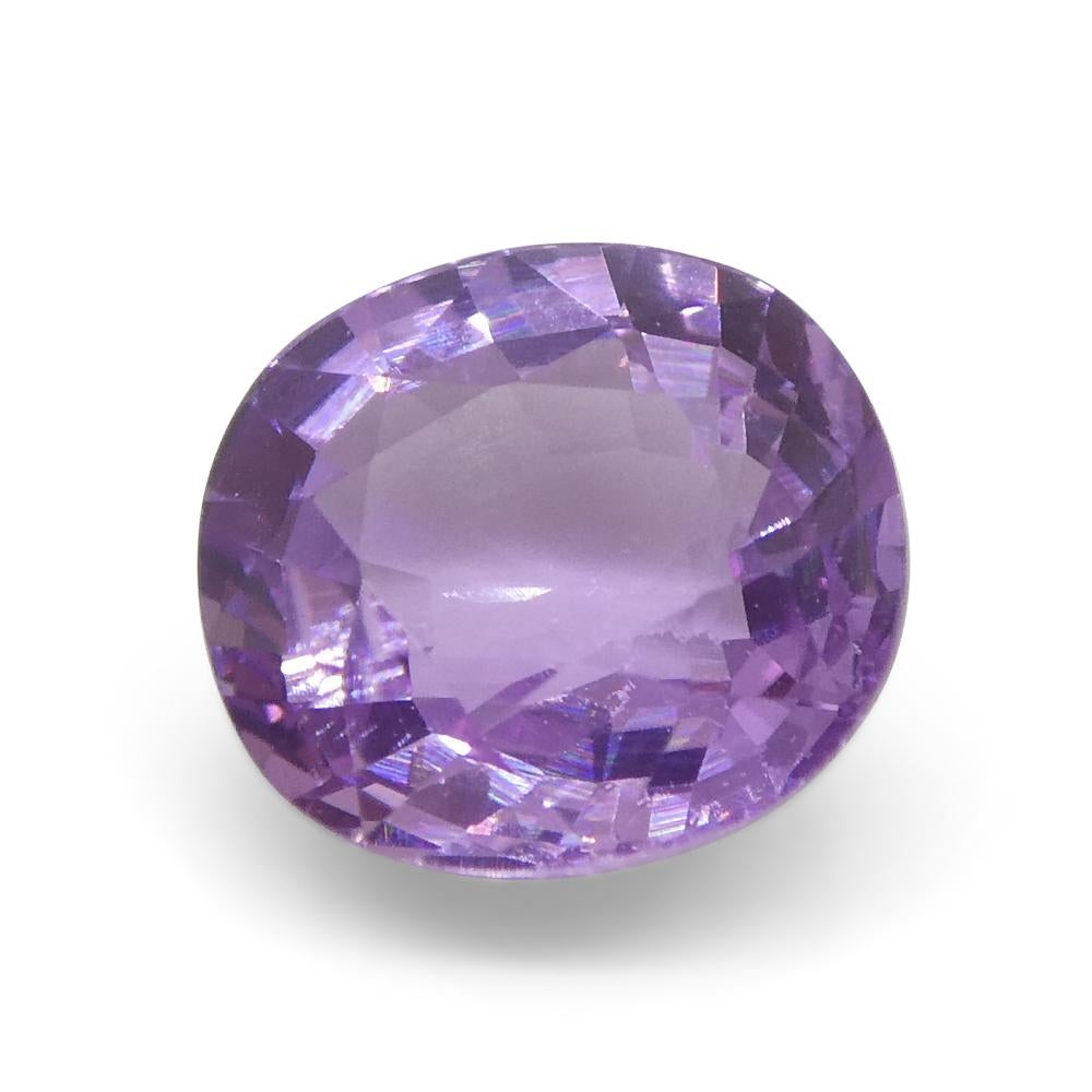 0.92ct Cushion Pink Sapphire from East Africa, Unheated For Sale 3