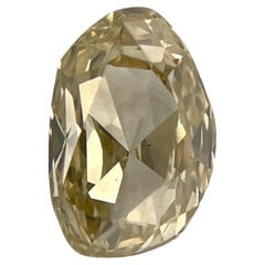 0,92CT Diamante natural SI1 de corte ovalado amarillo verdoso fantasía