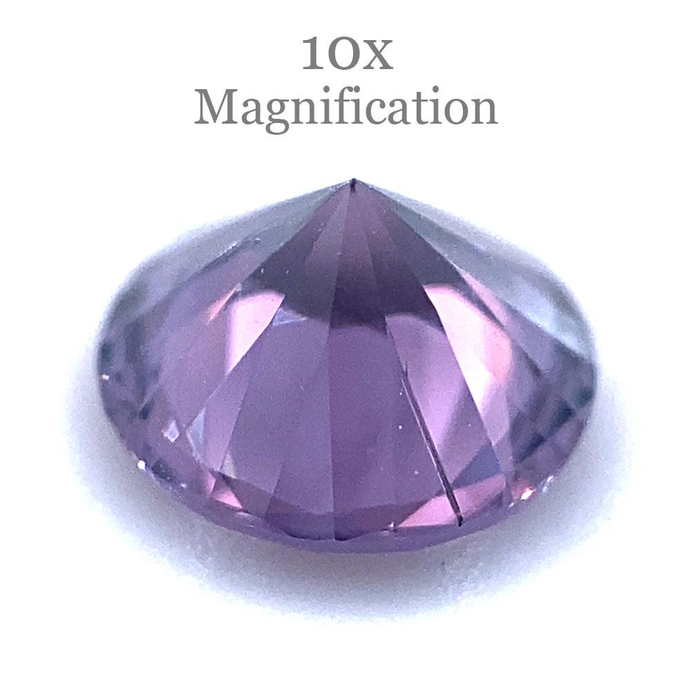 Women's or Men's 0.92ct Round Violet Spinel For Sale