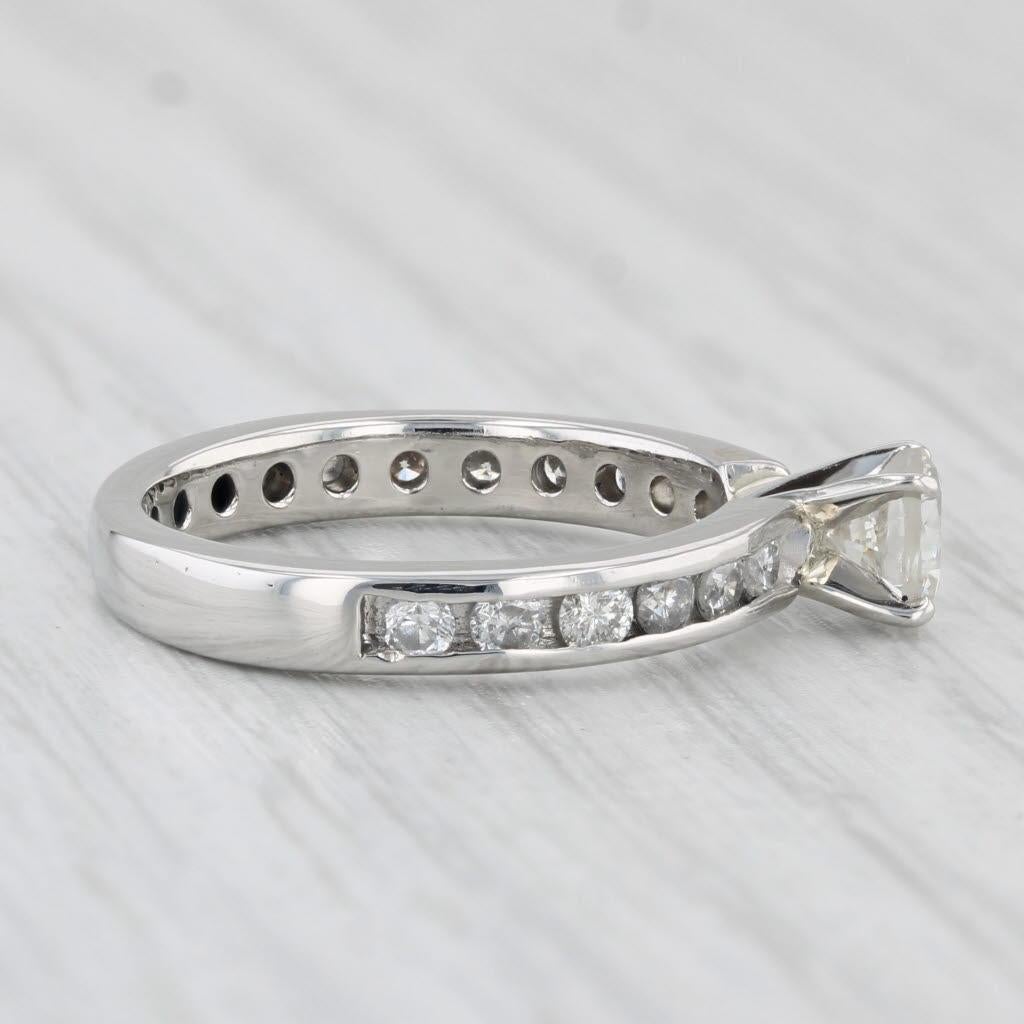 Gemstone Information:
- Natural Diamond -
Carats - 0.50ct 
Cut - Round Brilliant
Color - I - J
Clarity - SI2 

- Natural Diamonds -
Total Carats - 0.42ctw
Cut - Round Brilliant
Color - I - J
Clarity - I1 - I2

Metal: Platinum
Weight: 4.9 Grams