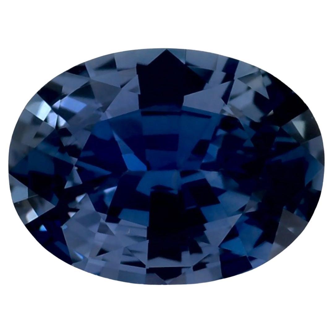 0.93 carati di zaffiro blu ovale sfuso