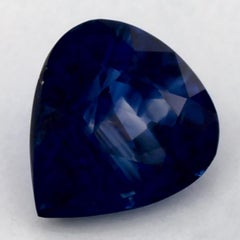 0.93 Ct Blue Sapphire Pear Loose Gemstone