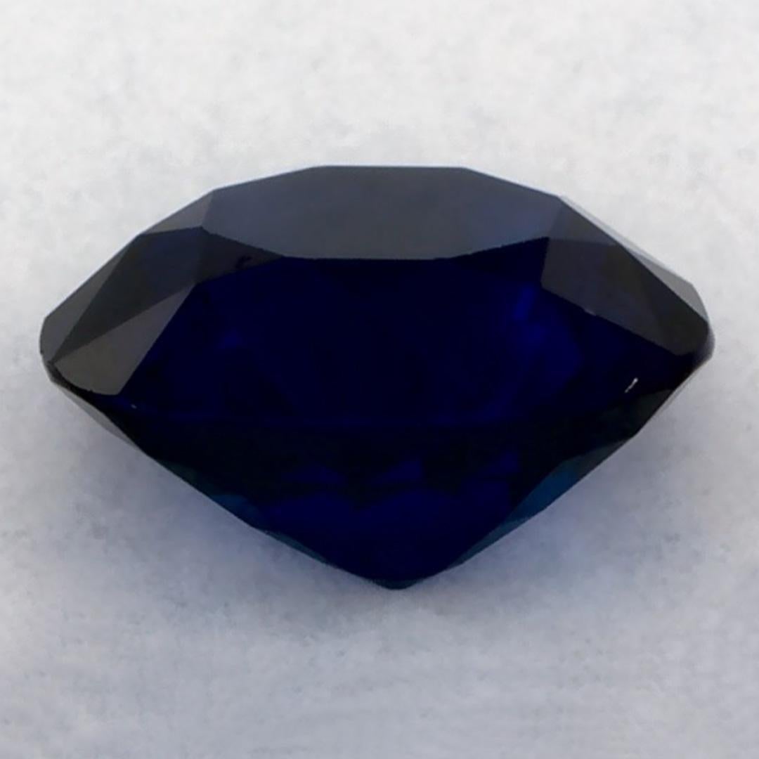0.93 carati di zaffiro blu rotondo sfuso In condizioni Nuovo in vendita a Fort Lee, NJ
