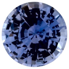 0.93 Ct Blue Sapphire Round Loose Gemstone