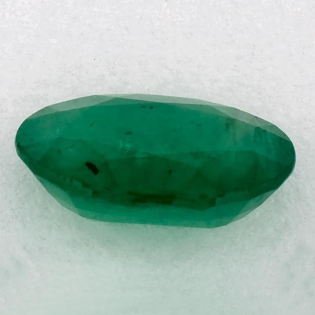 0.93 Karat Smaragd Oval Loser Edelstein im Zustand „Neu“ im Angebot in Fort Lee, NJ