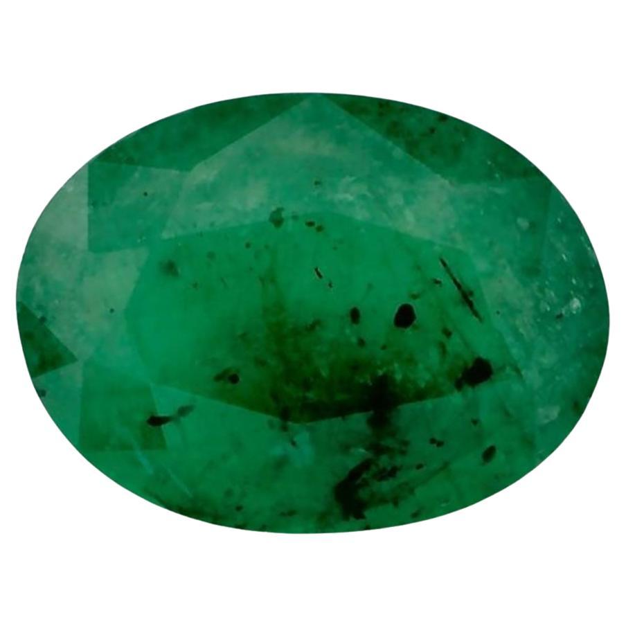 0.93 Ct Emerald Oval Loose Gemstone (pierre précieuse en vrac)