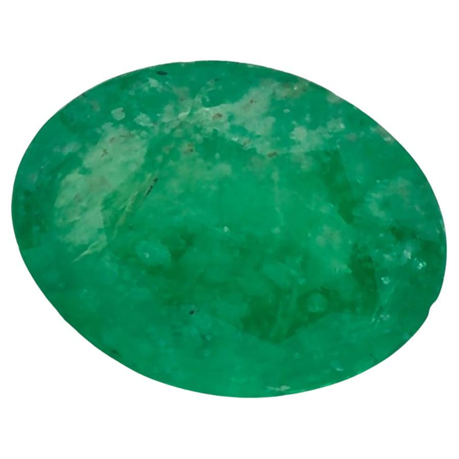 0.93 Ct Emerald Oval Loose Gemstone (pierre précieuse en vrac)