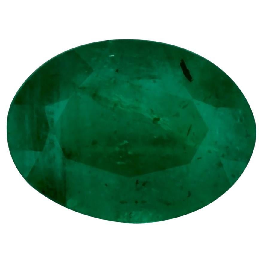 0.93 Karat Smaragd Oval Loser Edelstein