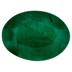 0.93 Karat Smaragd Oval Loser Edelstein