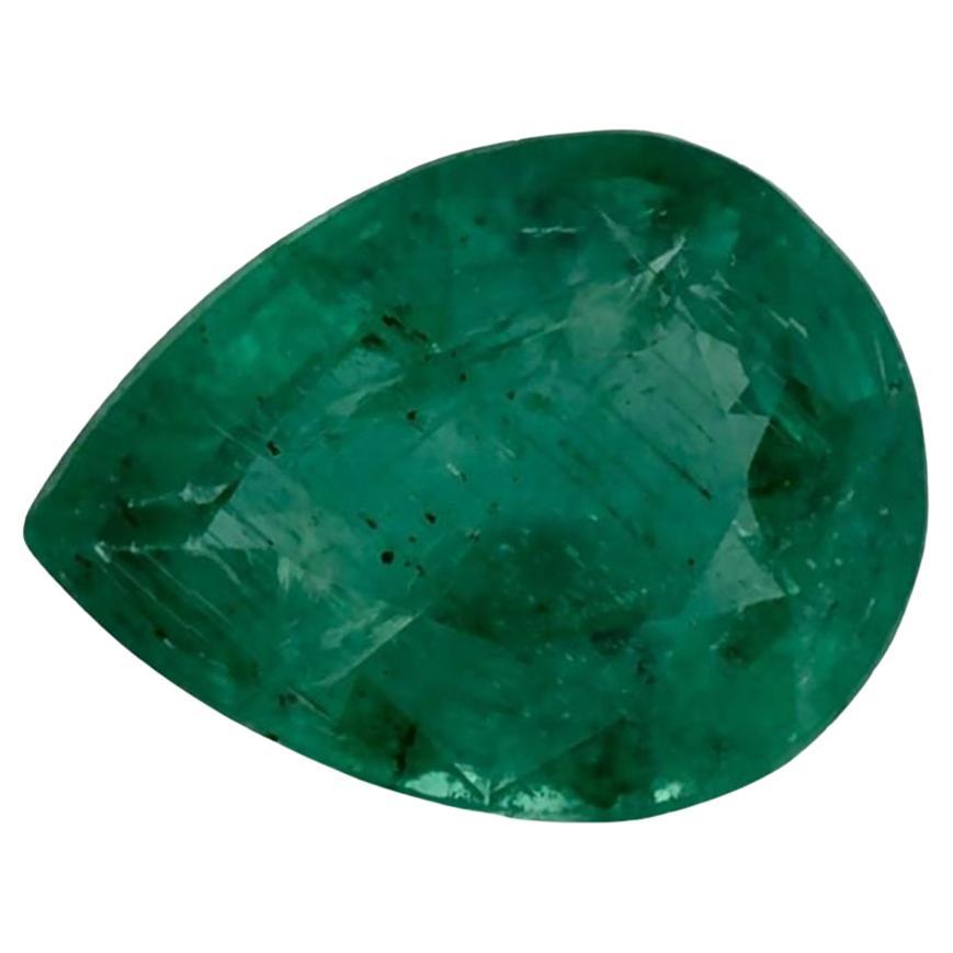 0.93 Ct Emerald Pear Loose Gemstone (pierre précieuse en vrac)