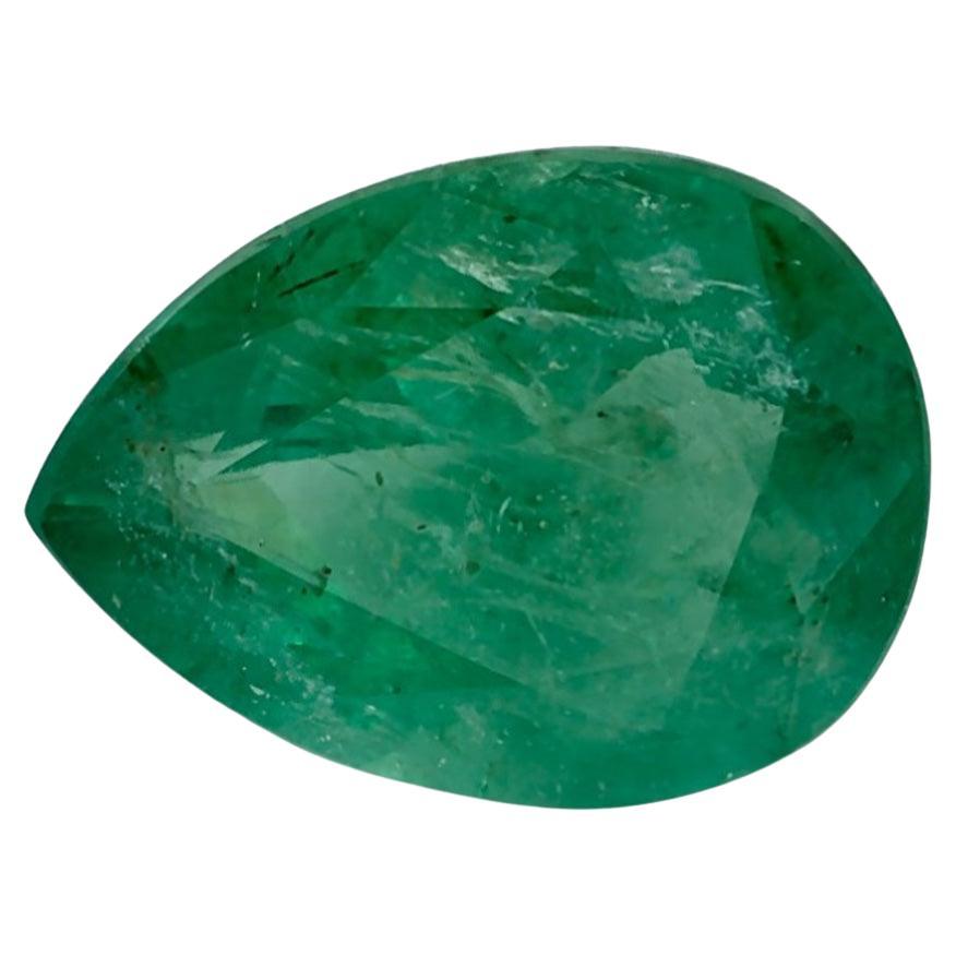 0.93 Ct Gemma smeraldo a pera sfusa