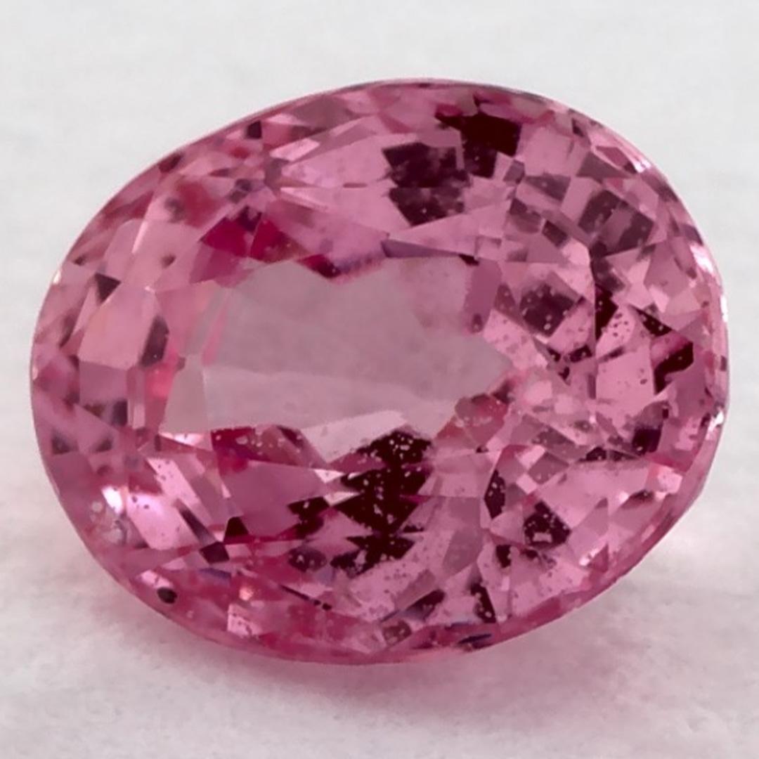 0.93 Ct Pink Sapphire Oval Loose Gemstone (Ovalschliff) im Angebot
