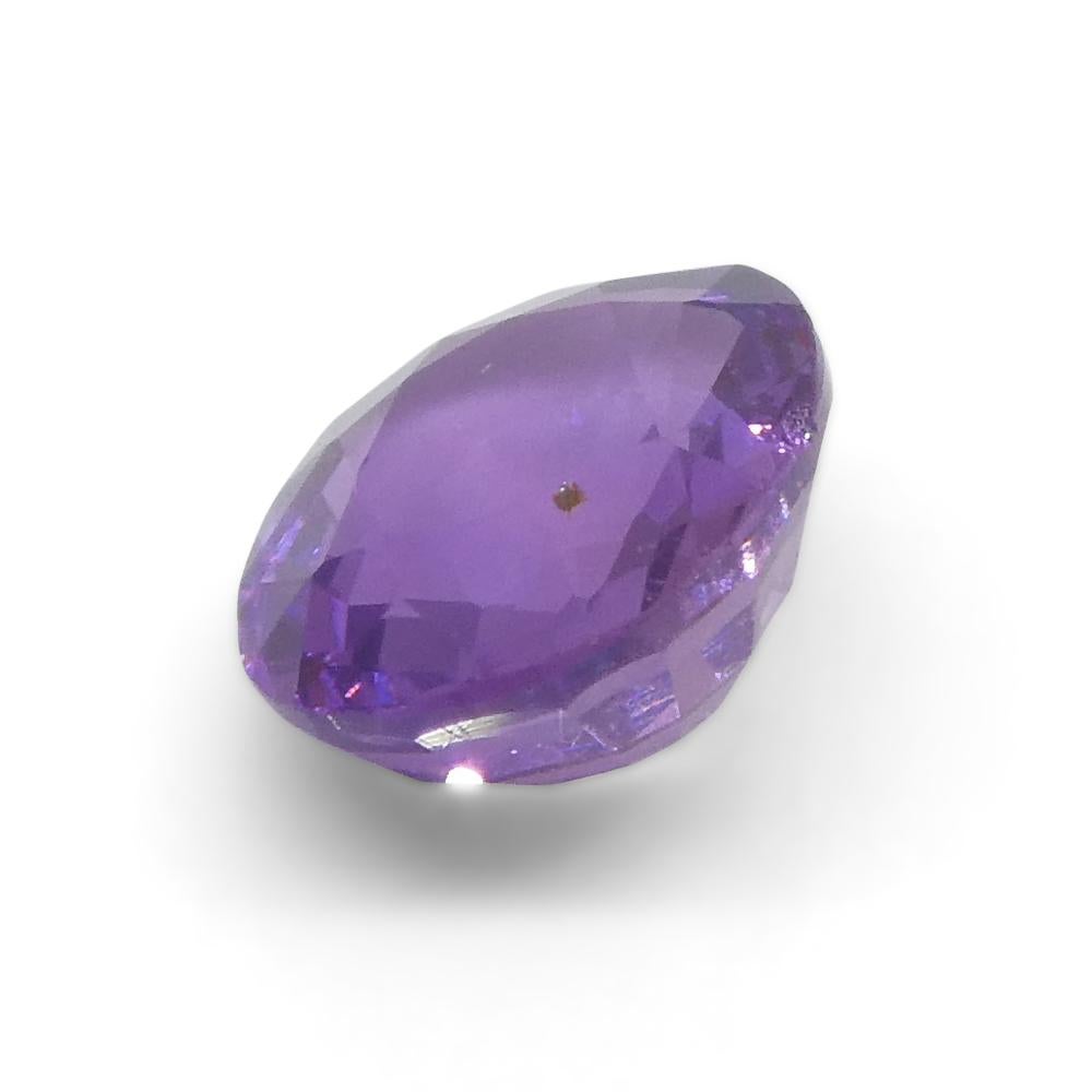 0.93ct Zaffiro viola a cuscino del Madagascar non riscaldato In condizioni Nuovo in vendita a Toronto, Ontario