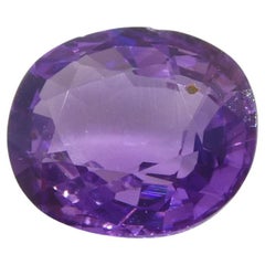 0.93ct Cushion Purple Sapphire aus Madagaskar Unerhitzt