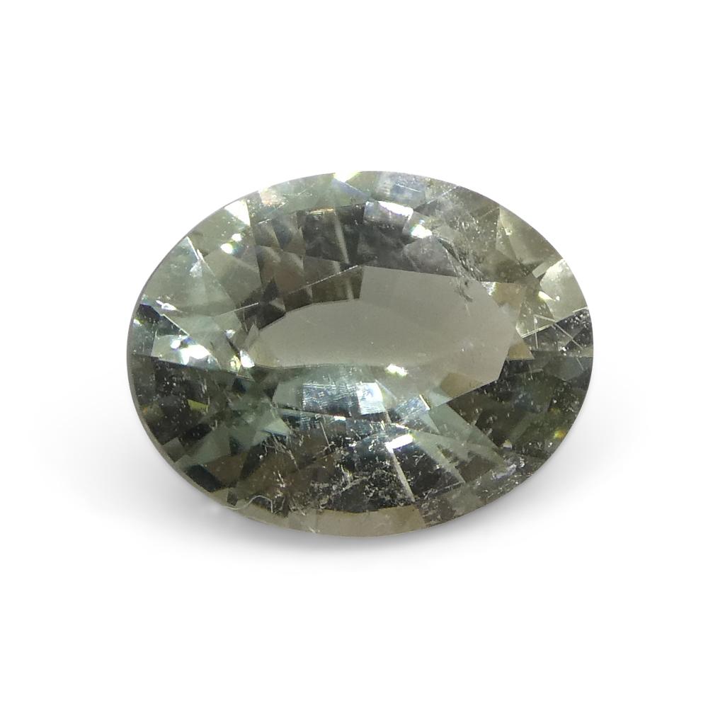 0.93ct Oval Green Tourmaline from Brazil In New Condition For Sale In Toronto, Ontario