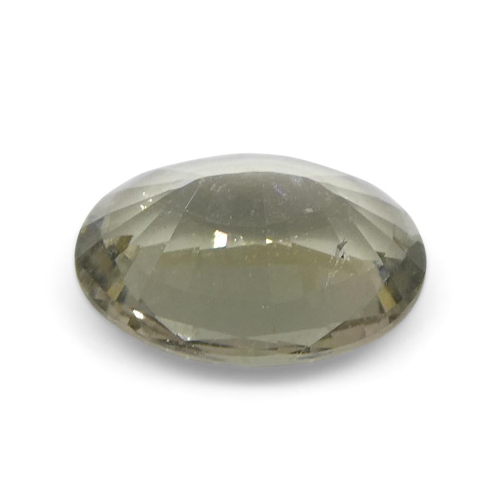 0.93ct Oval Green Tourmaline from Brazil For Sale 1