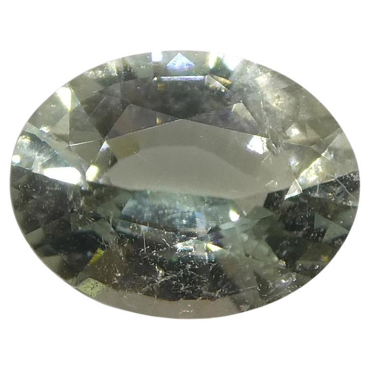 0.93ct Oval Green Tourmaline from Brazil For Sale