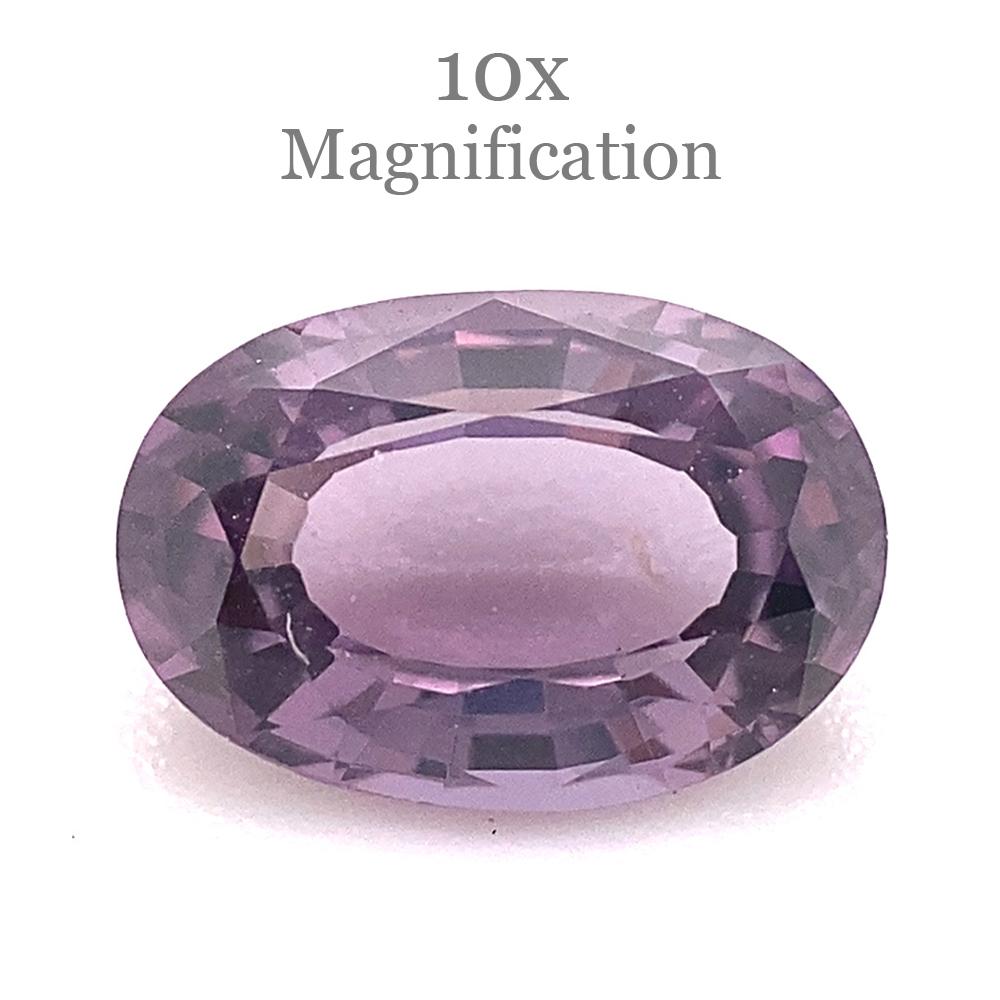0.93ct Spinello ovale viola lavanda dello Sri Lanka non riscaldato in vendita 6