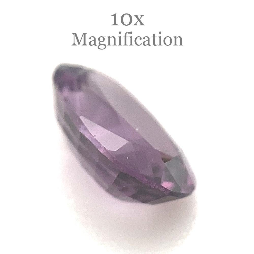 Brilliant Cut 0.93ct Oval Lavender Purple Spinel from Sri Lanka Unheated For Sale