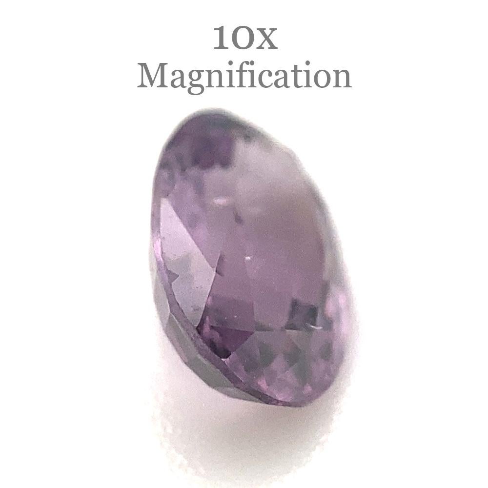 Women's or Men's 0.93ct Oval Lavender Purple Spinel from Sri Lanka Unheated For Sale