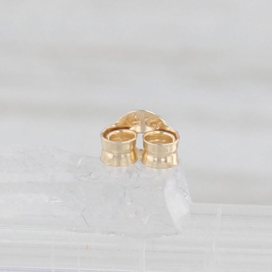 da uomo o donna Orecchini con gocce in oro giallo 14k con diamante e rubino da 0,93 ct. in vendita
