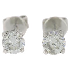 0.94 Carat Diamond Stud Earrings