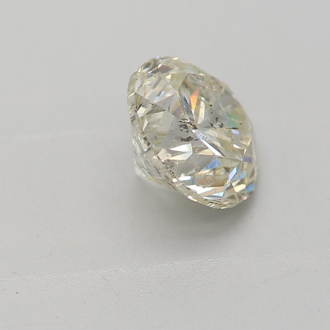 Round Cut 0.94 Carat Round cut diamond I2 Clarity GIA Certified For Sale