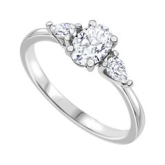 katelyn brown engagement ring 0.94 Carat Oval Diamond Ring in 14k White Gold GIA Certified, Shlomit Rogel