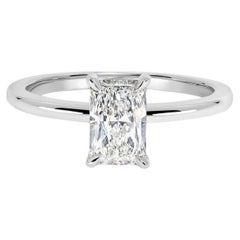 0,94 Karat Radiant Statement Brilliant Weiß 14K Weißgold Anmutiger Brilliante