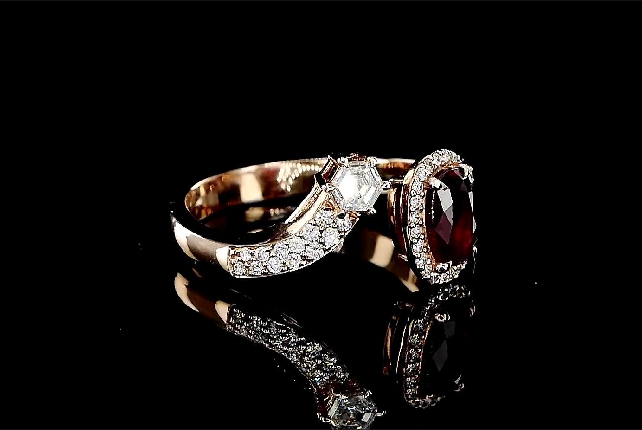 Bague en rubis 0,94 carat Unisexe en vente