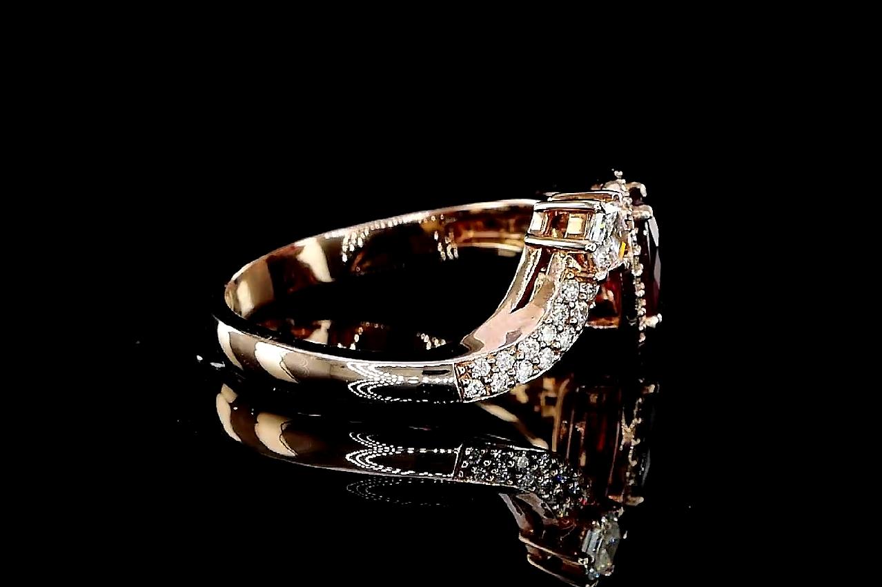 Bague en rubis 0,94 carat en vente 2