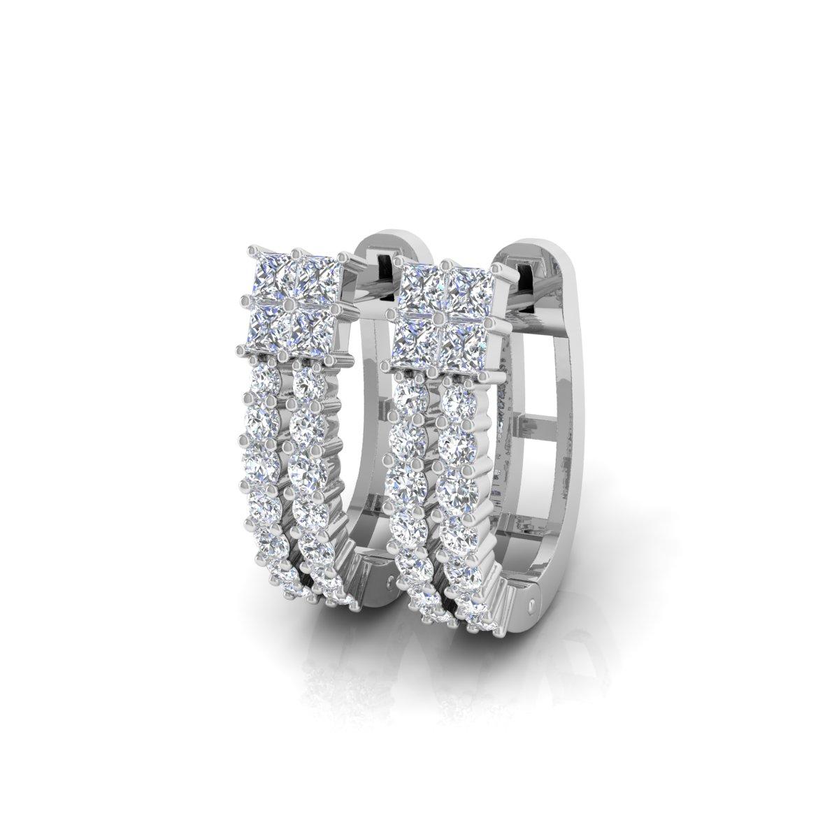Fundidos en oro de 18 quilates, estos exquisitos pendientes están engastados con 0,94 quilates de brillantes diamantes.

SIGUE LA TIENDA DE SPECTRUM JEWELS para ver la última colección y piezas exclusivas. Spectrum Jewels se enorgullece de ser uno