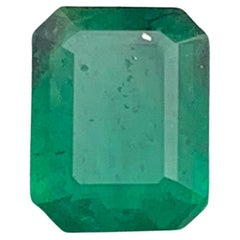 0,94 Karat Lebendiger grüner Smaragd, natürlicher loser Edelstein - Smaragdschliff für Ring