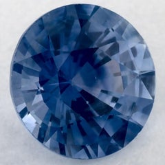 0.94 Ct Blue Sapphire Round Loose Gemstone
