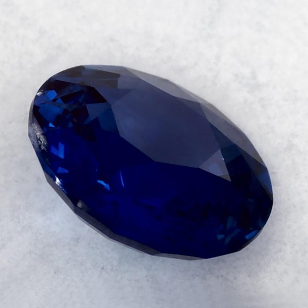 0.94 Karat Blauer runder Saphir, loser Edelstein (Rundschliff) im Angebot