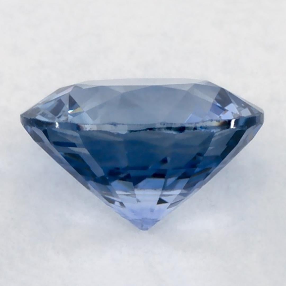 0.94 Karat Blauer runder Saphir, loser Edelstein im Zustand „Neu“ in Fort Lee, NJ