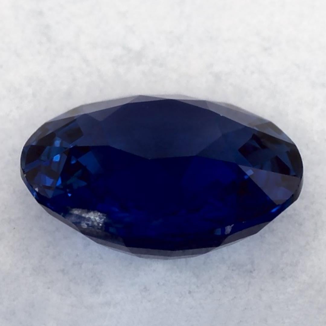 0.94 Karat Blauer runder Saphir, loser Edelstein im Zustand „Neu“ im Angebot in Fort Lee, NJ