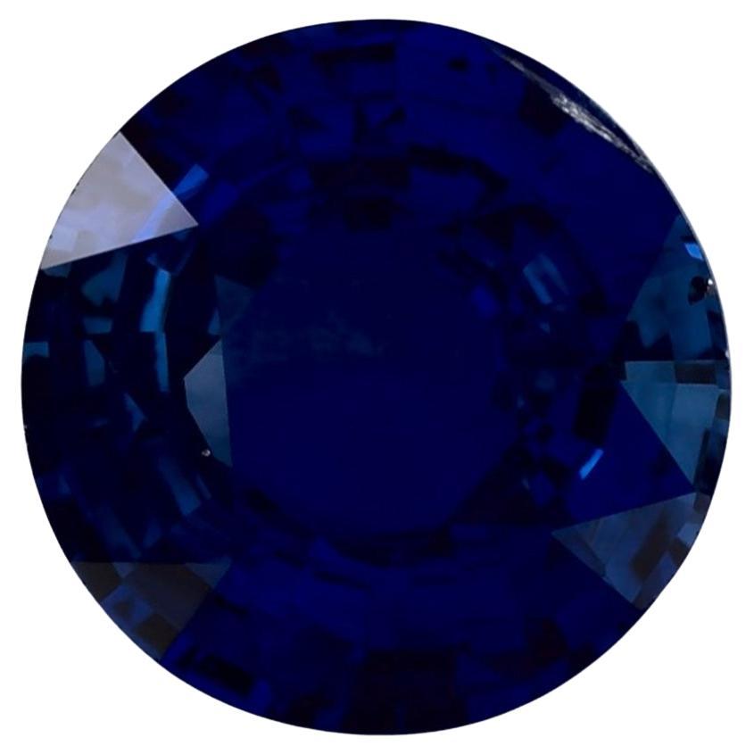 0.94 ct Zafiro Azul Redondo Gema Suelta