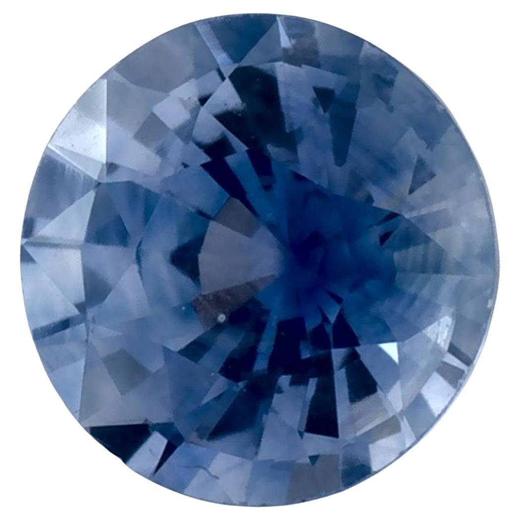 0.94 Karat Blauer runder Saphir, loser Edelstein