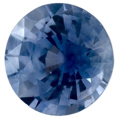 0.94 Karat Blauer runder Saphir, loser Edelstein