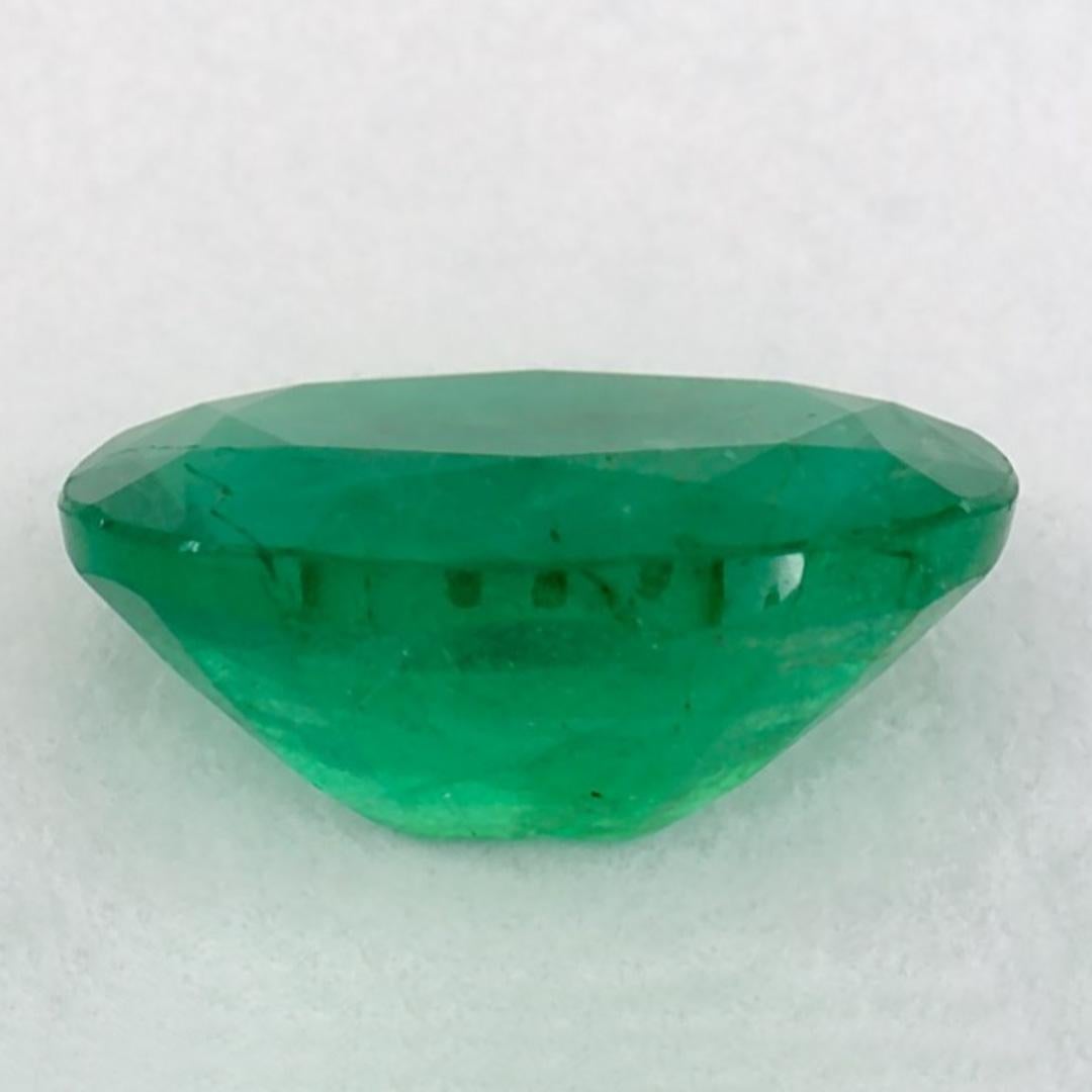 0.94 Karat Smaragd Oval Loser Edelstein im Zustand „Neu“ im Angebot in Fort Lee, NJ
